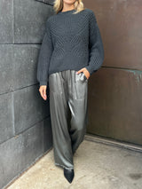 Taryn Pant in Vintage Satin - Nori