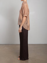 Taryn Pant in Vintage Satin - Raisin