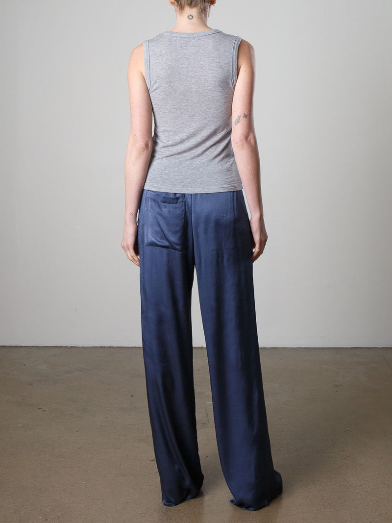 Taryn Pant in Vintage Satin - Steel