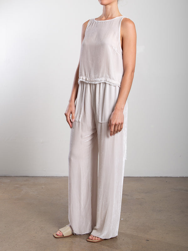 Taryn Pant in Velvet - Milk