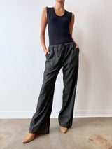 Casey Pant in Cambridge Flannel - Charcoal