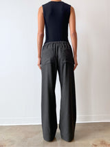 Casey Pant in Cambridge Flannel - Charcoal