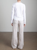 Casey Pant in French Linen - Cement