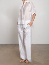 Casey Pant in Gossamer - White