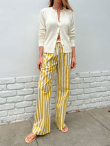 Casey Pant in Cotton Stripe - Sun