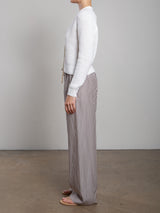 Casey Pant in Porto Stripe - Brown