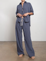 Casey Pant in Marina Stripe - Ink