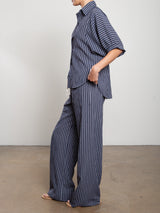 Casey Pant in Marina Stripe - Ink