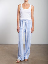 Casey Pant in Bari Stripe - Blue