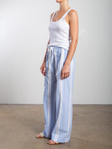 Casey Pant in Bari Stripe - Blue