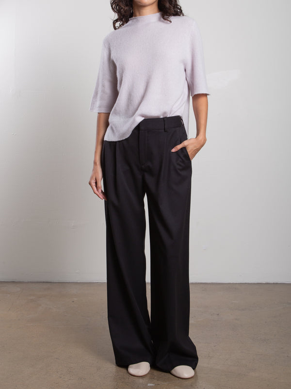 Spencer Pant in Chamois Flannel - Black