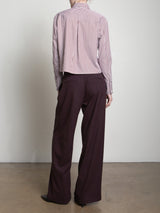 Spencer Pant in Chamois Flannel - Eggplant