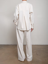 Spencer Pant in Linen Twill - Bone