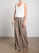 Spencer Pant in Linen Twill - Sparrow