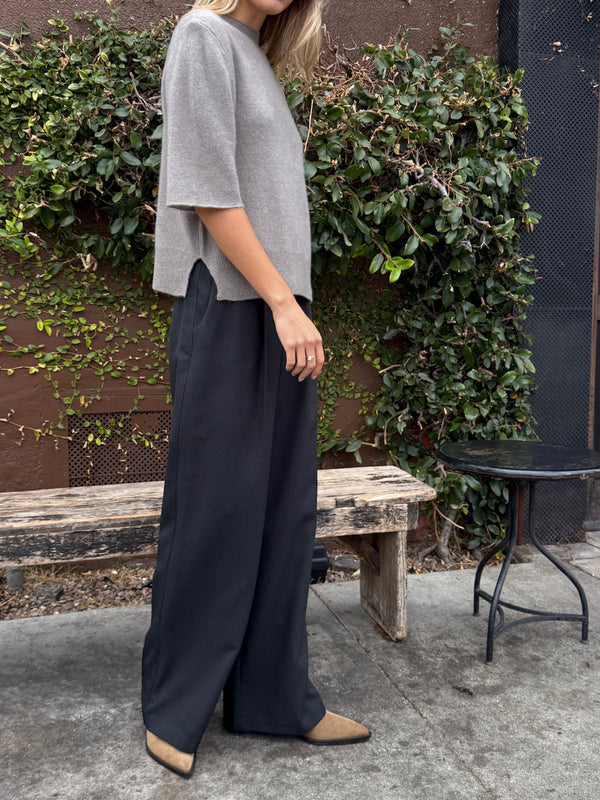 Spencer Pant in Sharkskin - Charcoal