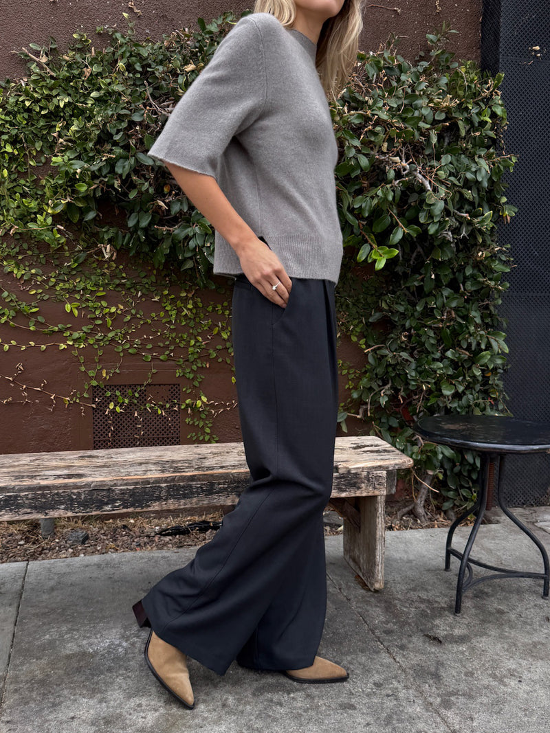 Spencer Pant in Sharkskin - Charcoal