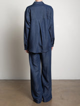 Spencer Pant in Tencel Denim - Dark Wash