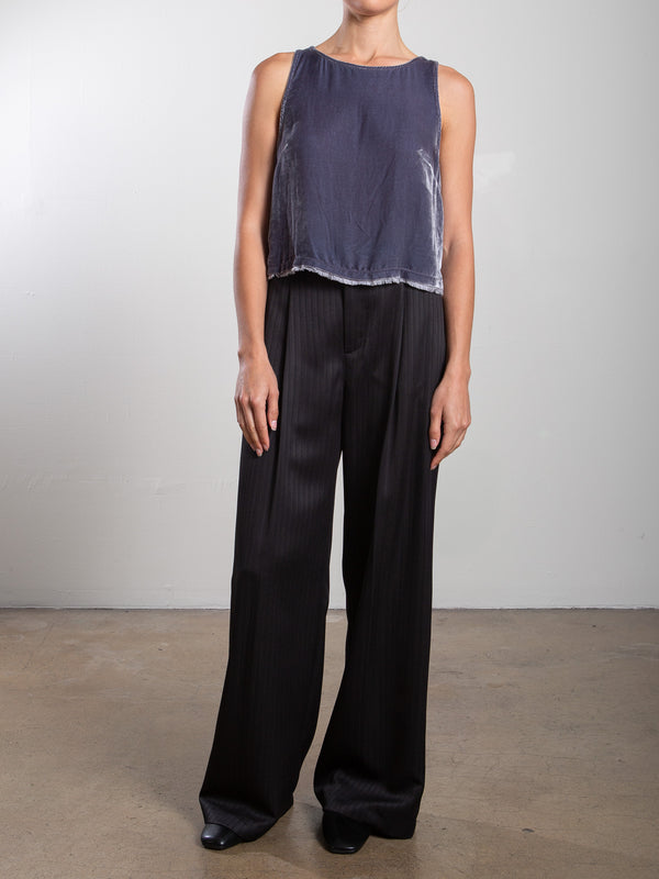 Spencer Pant in Capone Tonal Stripe - Black