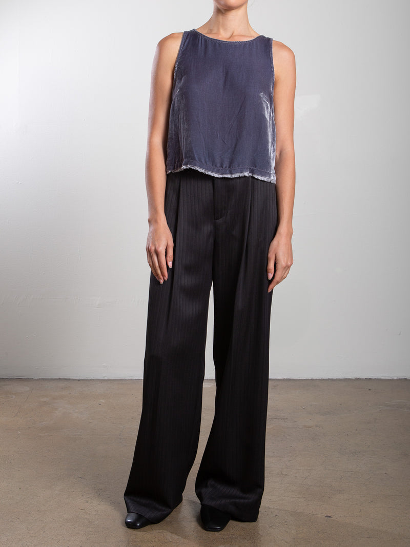 Spencer Pant in Capone Tonal Stripe - Black