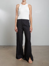 Lennox Pant in French Linen - Black