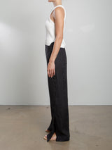 Lennox Pant in French Linen - Black