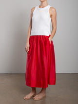 Claudia Skirt in Gossamer - Cherry