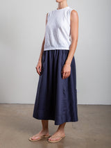 Claudia Skirt in Gossamer - Navy
