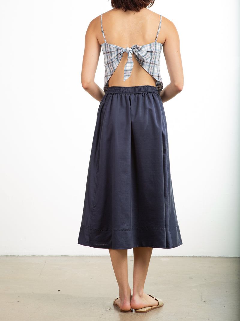 Claudia Skirt in Gossamer - Navy