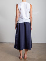 Claudia Skirt in Gossamer - Navy