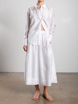 Claudia Skirt in Gossamer - White