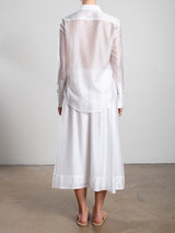 Claudia Skirt in Gossamer - White