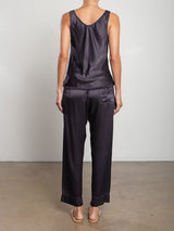 Calen Pant in Vintage Satin - Graphite