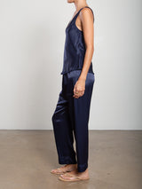 Calen Pant in Vintage Satin - Night