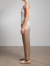 Calen Pant in Vintage Satin - Buff