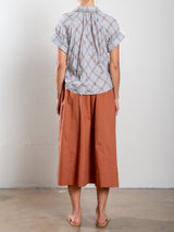Carolina Skirt in Italian Poplin - Adobe