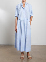 Carolina Skirt in Palma Stripe - Sky