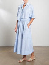 Carolina Skirt in Palma Stripe - Sky