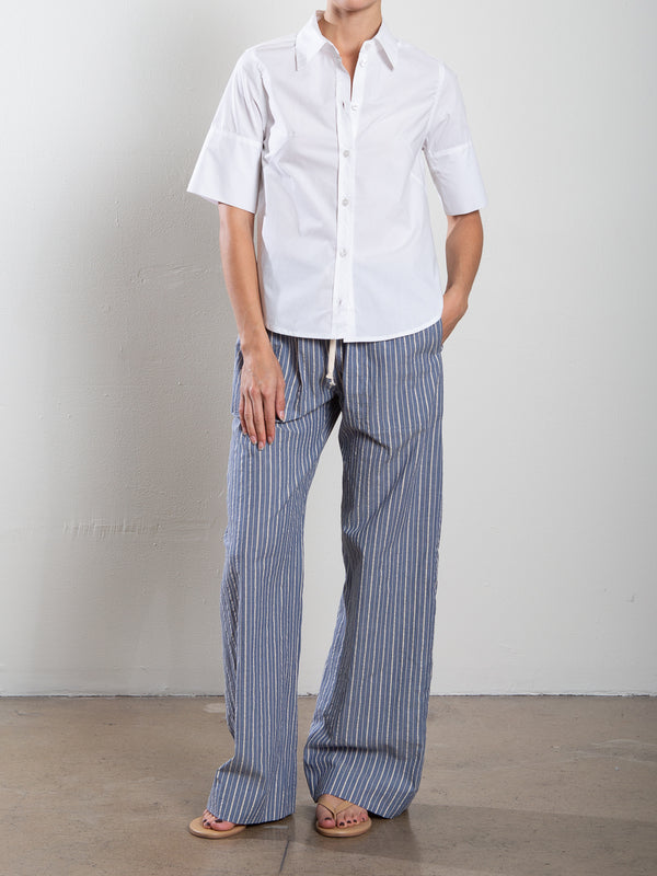 Casey Pant in Organic Cotton Stripe