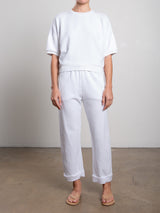 Leon Sweatpant in French Terry - White
