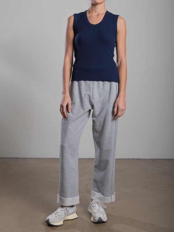 Leon Sweatpant in Heather French Terry