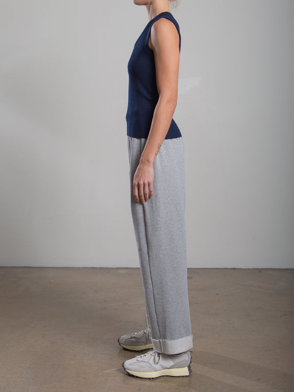 Leon Sweatpant in Heather French Terry