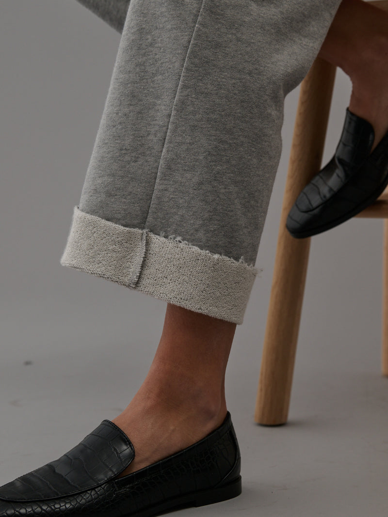 Leon Sweatpant in French Terry - Heather Grey