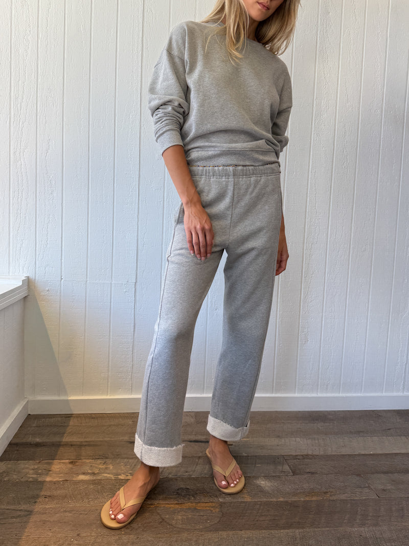 Leon Sweatpant in French Terry - Heather Grey