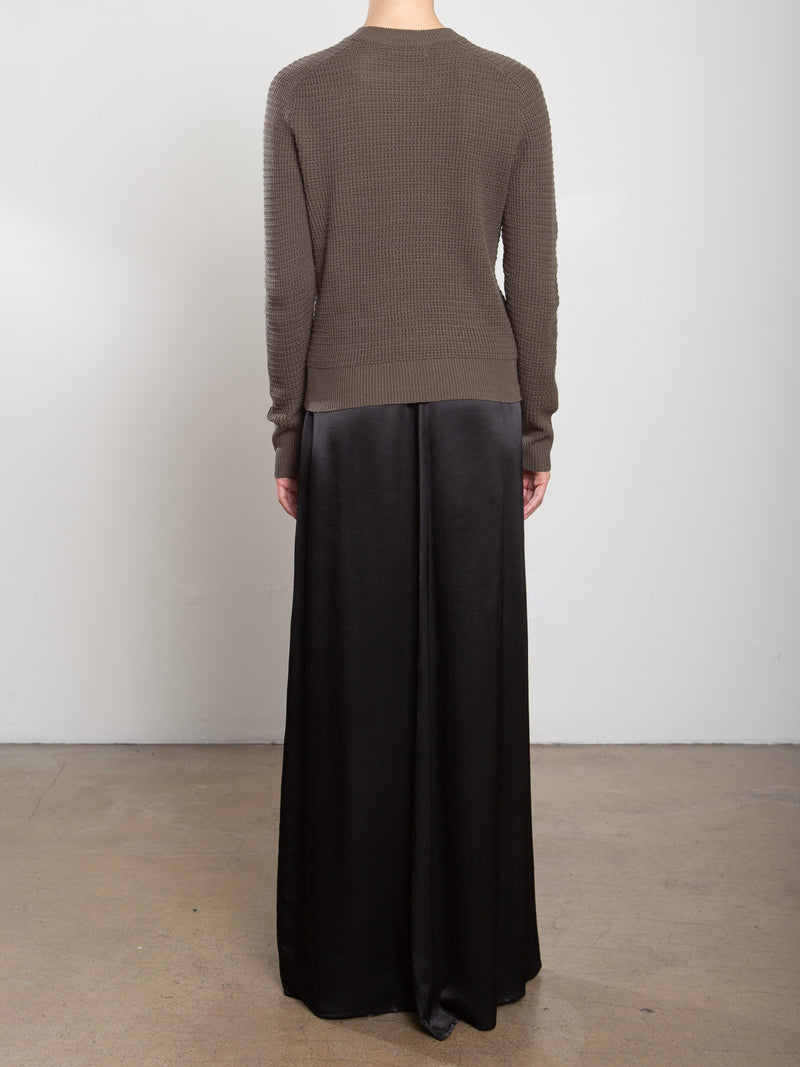 Suri Skirt in Vintage Satin - Black