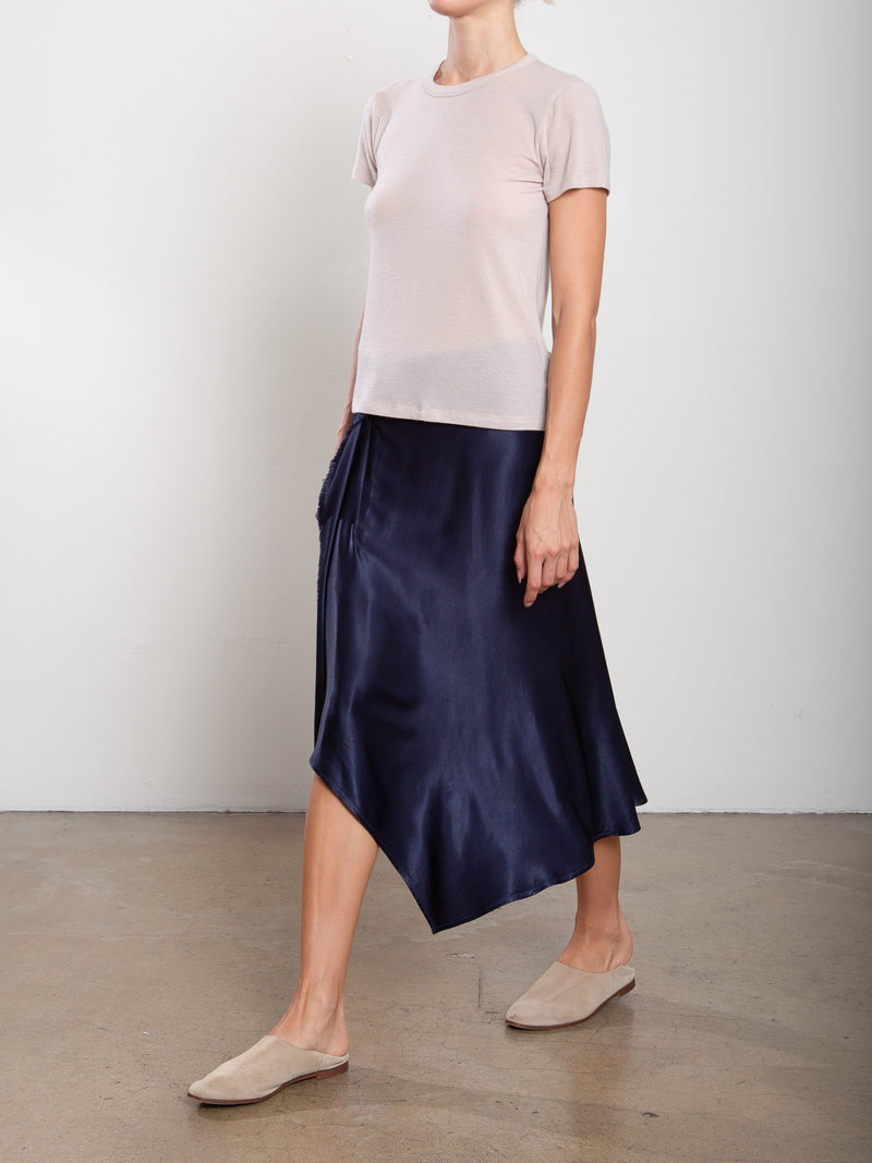 Samara Skirt in Vintage Satin - Night