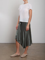 Samara Skirt in Vintage Satin - Nori