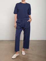 Maxine Pant in French Terry - Blueberry