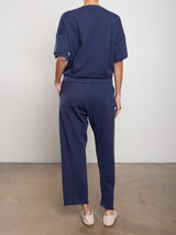 Maxine Pant in French Terry - Blueberry