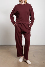Maxine Pant in French Terry - Marsala
