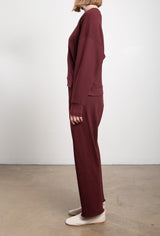 Maxine Pant in French Terry - Marsala